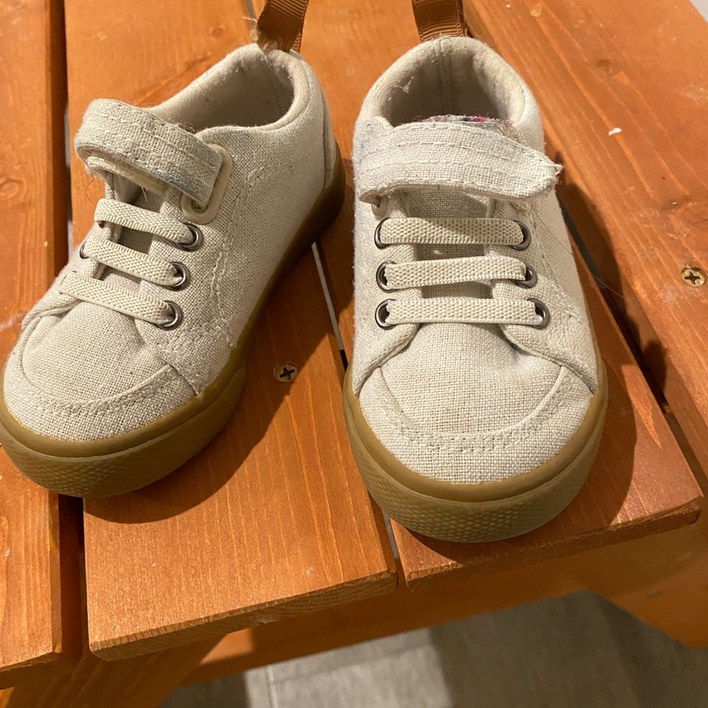 Cat & Jack Baby Boy Jahmir Canvas Sneaker Tan 5